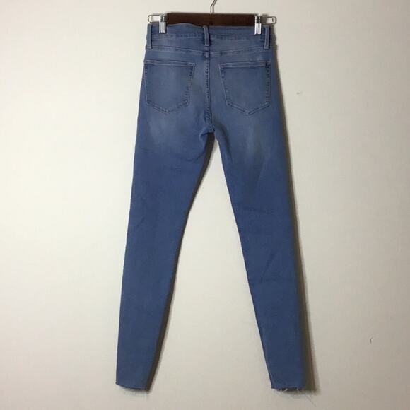 FRAME LE HIGH SKINNY RAW EDGE EUROPA JEANS NWT Size 25 - Picture 5 of 10